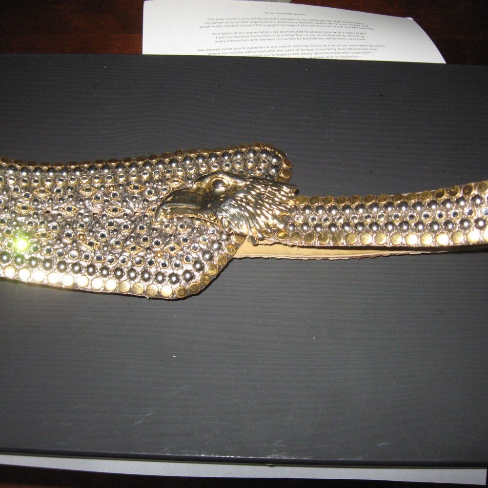 Kippy Bronze with gold and silver belt